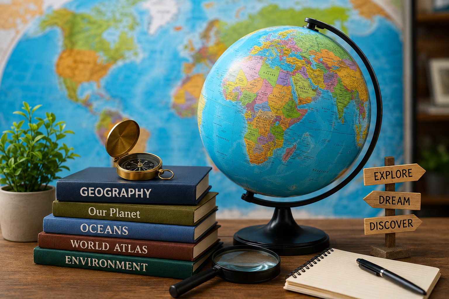 World Geography: Easy Notes + 50 MCQ Quiz with Answers